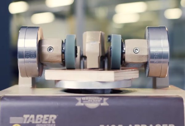 Taber Rotary Abraser test - CS10 wheels-1