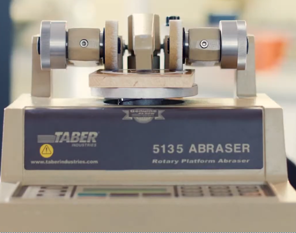 Taber Rotary Abraser test - S42 sandpaper strips-1
